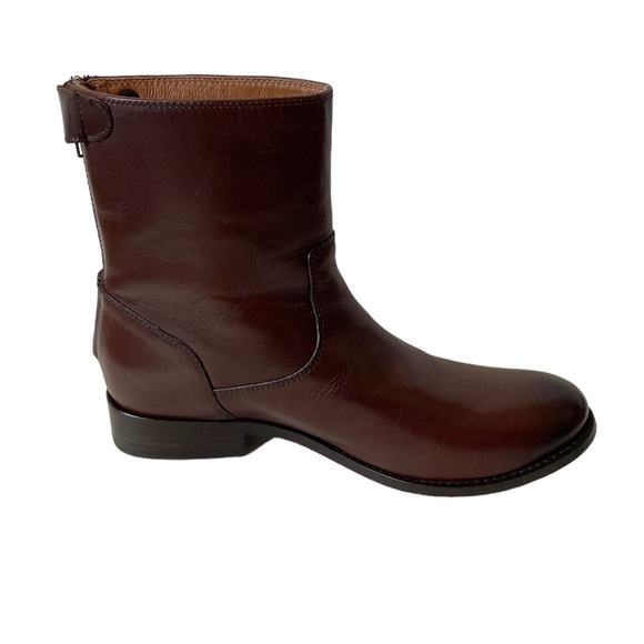 NEW Frye Melissa button leather zip ankle boot size 6.5 - Picture 4 of 11
